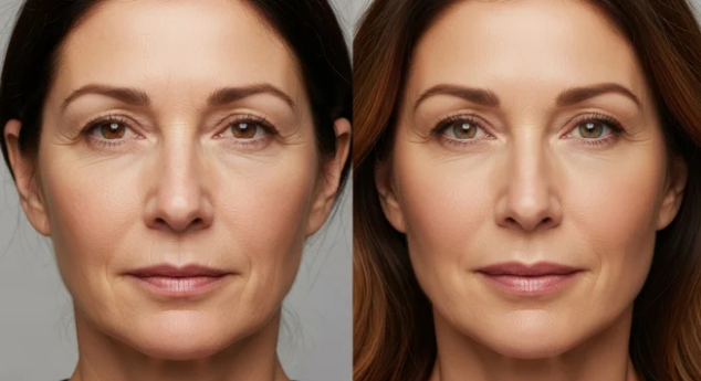 NAD injection results shown during physician consultation