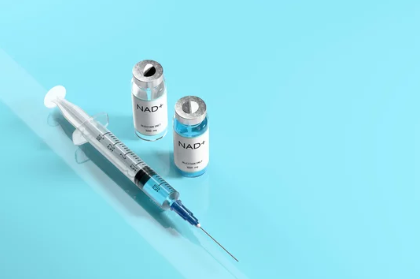 NAD injection vial and syringe used in NAD+ therapy - what are nad injections