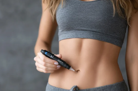 NAD injections benefits for women showing a vial and syringe with a women's health and wellness concept